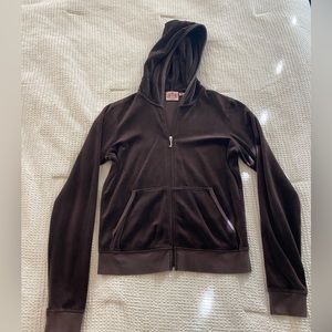 2007-2011 Juicy Couture tracksuit, chocolate brown no logos.